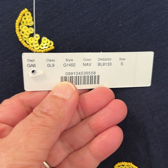 J.Crew Sequin Embellished Lemon T-Shirt - Picture 4 of 4